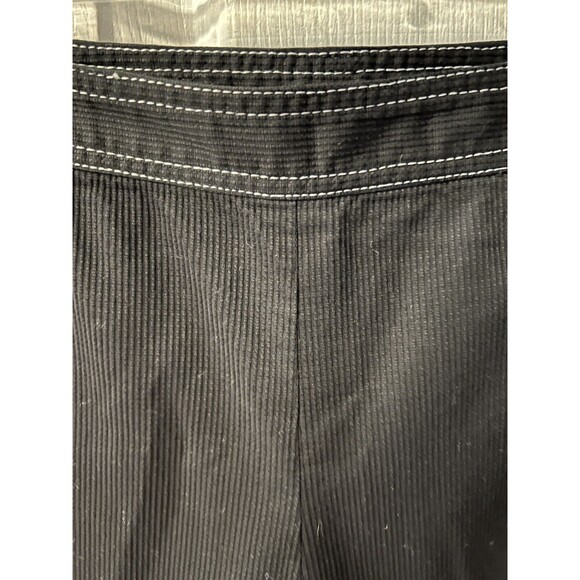 Neiman Marcus Pants Womens Plus 18 crop Side Zip Stretch Textured Black casual - Picture 3 of 8